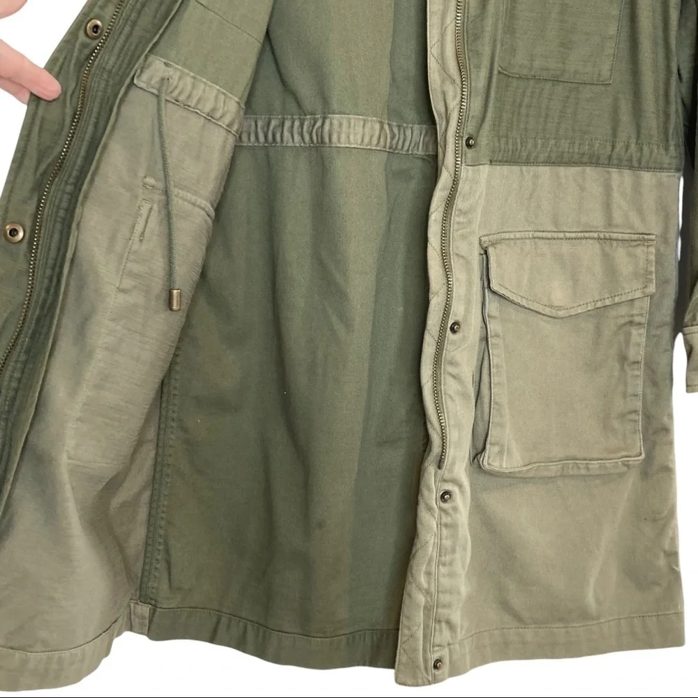 Gap Olive Green 3/4 Length Utility/Military Jacket - Picture 8 of 14